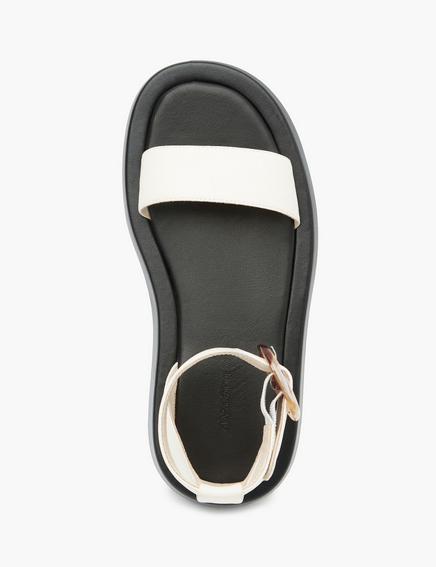 Молочные женские сандалии MASCOTTE 66-3183113-0501 | ракурс 5