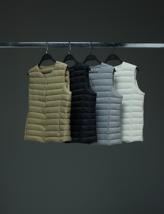 Бежевый женский жилет MASCOTTE 234-3169-2408 | ракурс 6