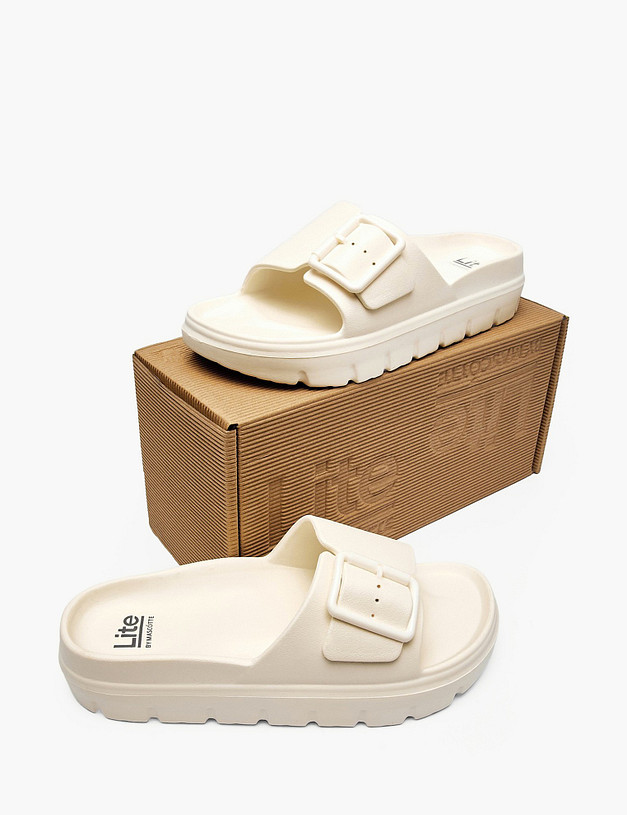 Молочные женские сабо MASCOTTE 151-610191-7201 | ракурс 6