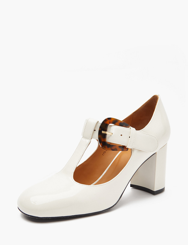 Молочные женские туфли Мэри Джейн MASCOTTE 175-4123111-3778M | ракурс 2