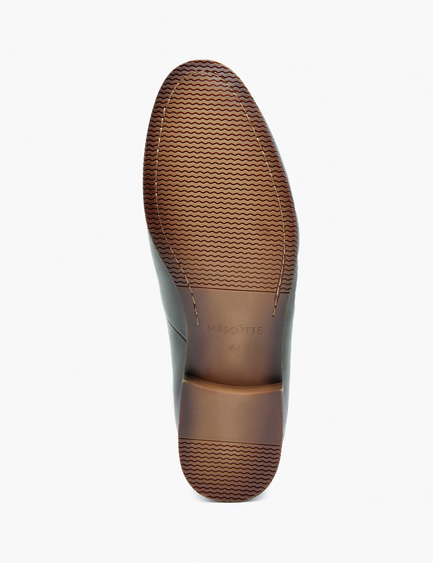 Зеленые кожаные мужские лоферы MASCOTTE 128-312011-0104 | ракурс 5 Зеленые кожаные мужские лоферы MASCOTTE 128-312011-0104 | ракурс 5