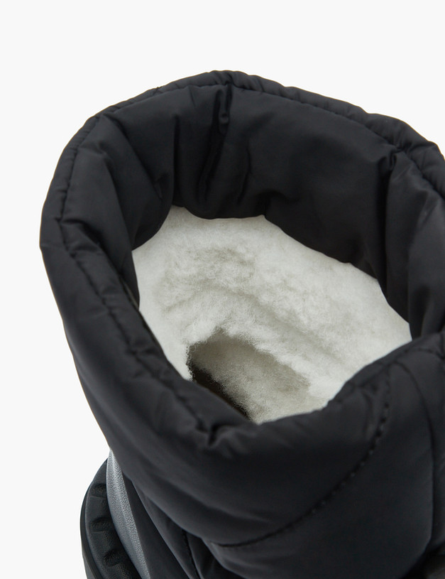 Черные женские дутики с лого MASCOTTE 128-221851-0202 | ракурс 7