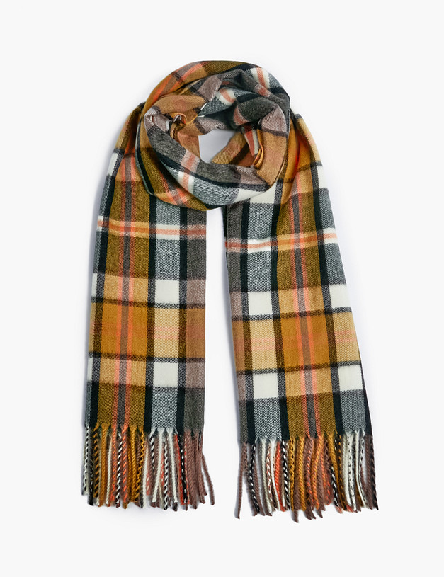 Желтый женский шарф MASCOTTE 766-2208-518 | ракурс 2