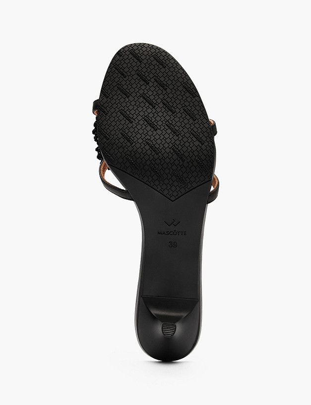 Черные женские мюли MASCOTTE 233-6102912-3501M | ракурс 5