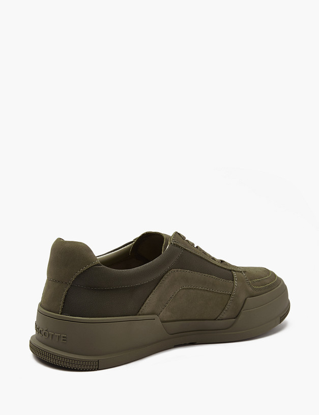 Зеленые мужские кеды из нубука MASCOTTE 22-4111812-3335M | ракурс 3
