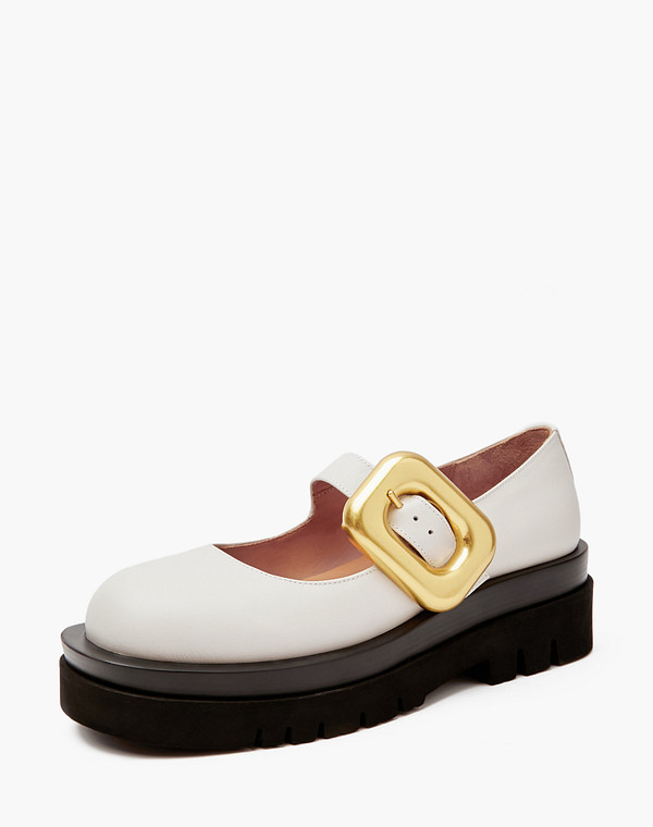 47-4126311-7115M Туфли женские нат.кожа/нат.кожа молочн, Mascotte