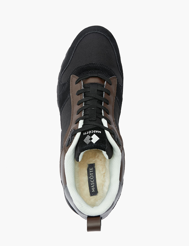 Черные зимние мужские кроссовки MASCOTTE 189-2212357-0202 | ракурс 5