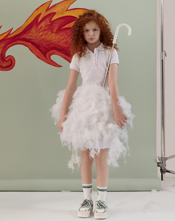 98-412421-0601 Полуботинки мальч./девич. и.кожа/текстиль молочн-беж, Mascotte JUNIOR