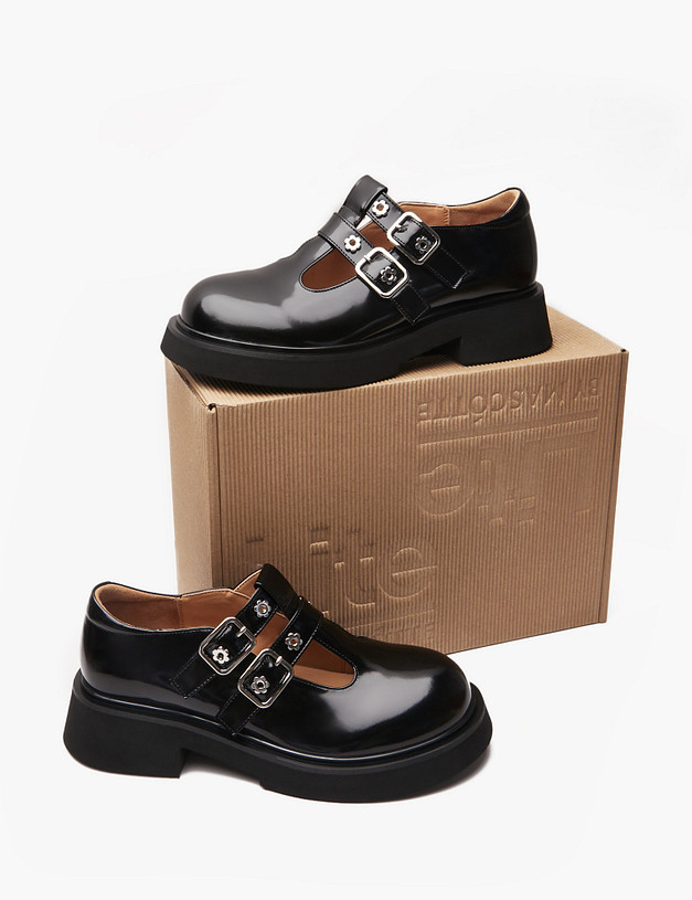 Черные женские туфли Мэри Джейн MASCOTTE 58-411912-0102 | ракурс 10 Черные женские туфли Мэри Джейн MASCOTTE 58-411912-0102 | ракурс 10