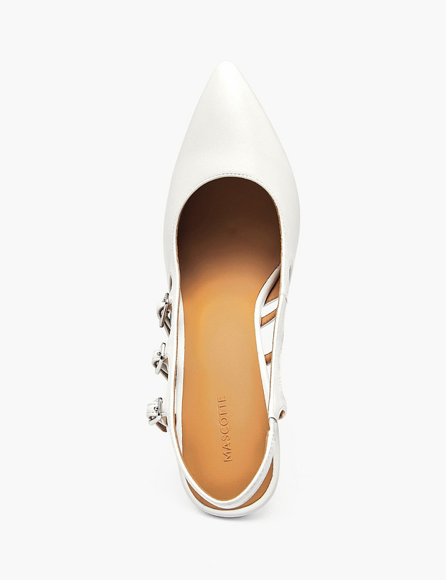 Белые женские туфли MASCOTTE 126-6102616-3569M | ракурс 4