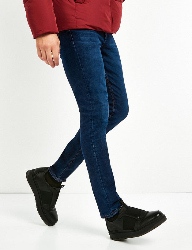 Черные мужские кеды на меху MASCOTTE 22-220931-3131M | ракурс 1 Черные мужские кеды на меху MASCOTTE 22-220931-3131M | ракурс 1