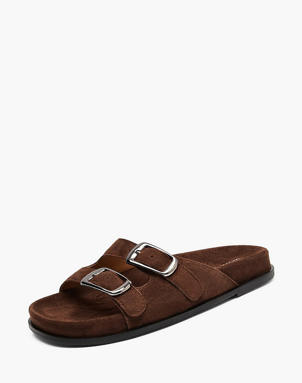 234-611711-4690M Туфли летние женские велюр/нат.кожа корич, Mascotte