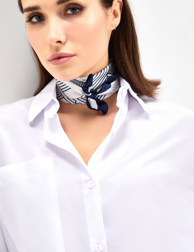 Белый женский платок MASCOTTE 756-3105-2101 | ракурс 1