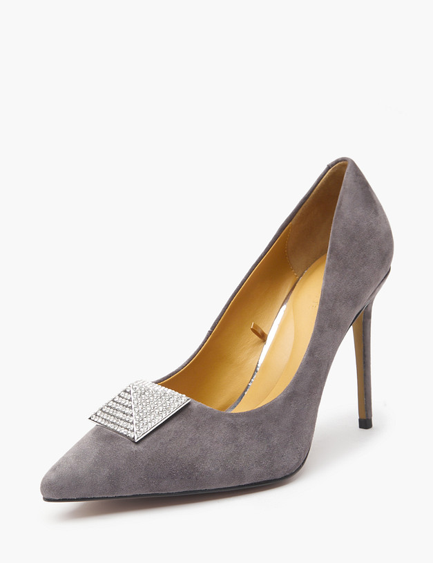 Серые женские туфли MASCOTTE 94-422512-0610 | ракурс 4 Серые женские туфли MASCOTTE 94-422512-0610 | ракурс 4