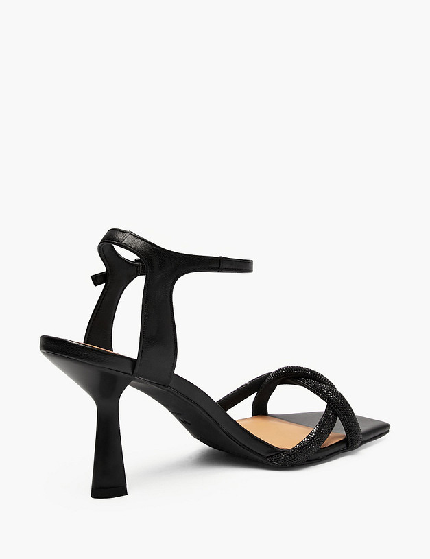 Черные женские босоножки MASCOTTE 126-610711-3100M | ракурс 3