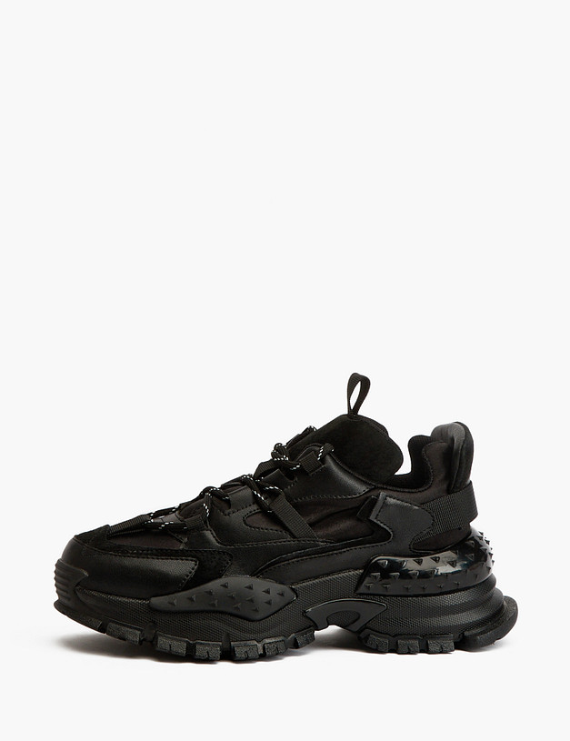 Черные женские кроссовки на массивной подошве MASCOTTE 234-223221-0602 | ракурс 1 Черные женские кроссовки на массивной подошве MASCOTTE 234-223221-0602 | ракурс 1