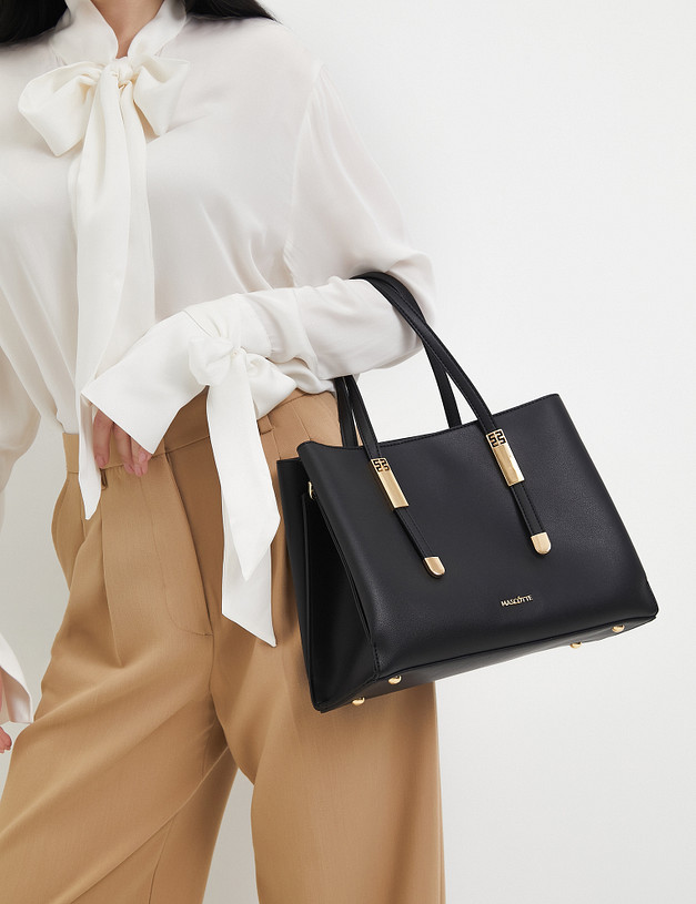 Черная женская сумка MASCOTTE 615-3207-602 | ракурс 1