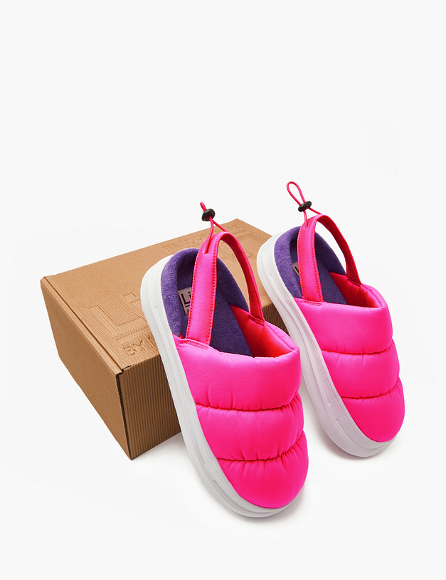 Розовые дутые женские сабо MASCOTTE 151-3205625-0206 | ракурс 8