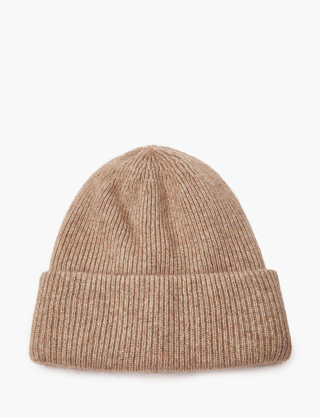 Темно-бежевая женская шапка MASCOTTE 998-4203-7508 | ракурс 2