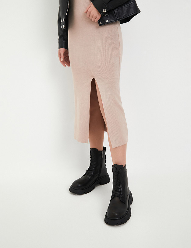 Черные женские зимние ботинки MASCOTTE 58-325931-0102 | ракурс 1