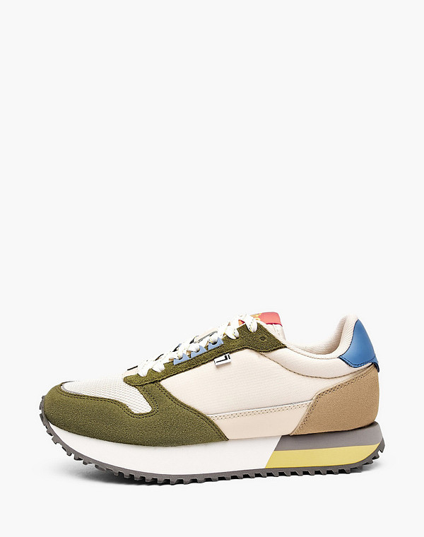 181-512421-0208 Полуботинки для активного отдыха женские текстиль-велюр/текстиль молочн-зелен, Lite by Mascotte