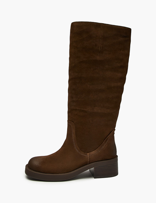 Коричневые женские сапоги MASCOTTE 15-5283322-2280M | ракурс 1 Коричневые женские сапоги MASCOTTE 15-5283322-2280M | ракурс 1