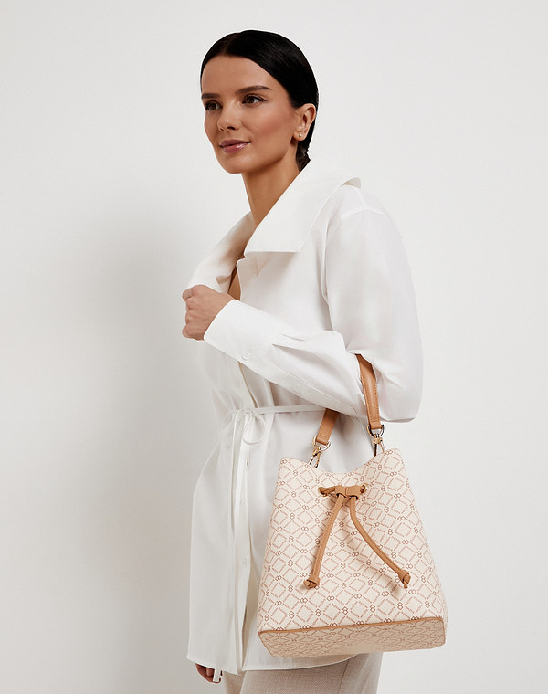 604-5204-601 Сумка женская и.кожа/и.кожа молочн-беж, S, Mascotte