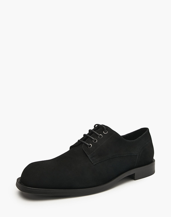 175-520711-0602 Полуботинки мужские велюр/нат.кожа-текстиль черн, Mascotte