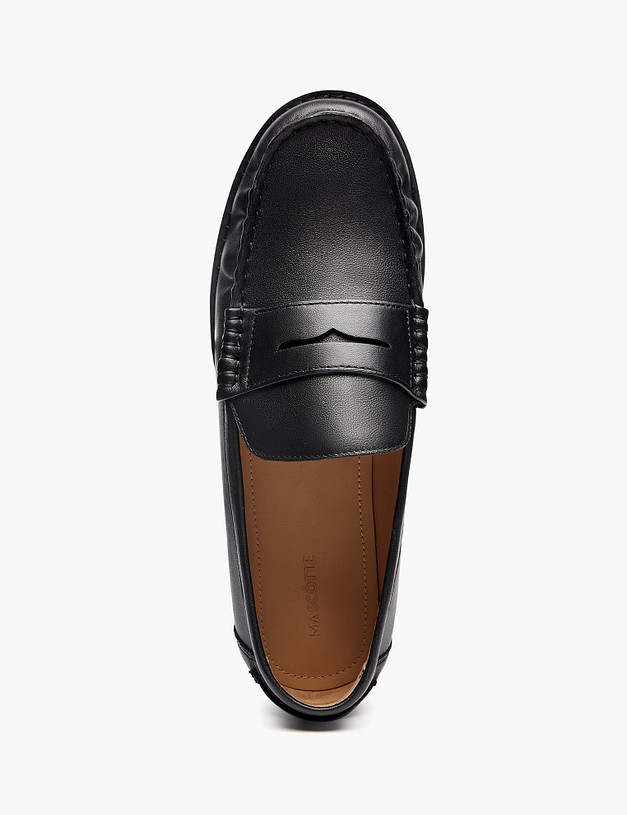 Черные женские лоферы MASCOTTE 233-615611-3501M | ракурс 4