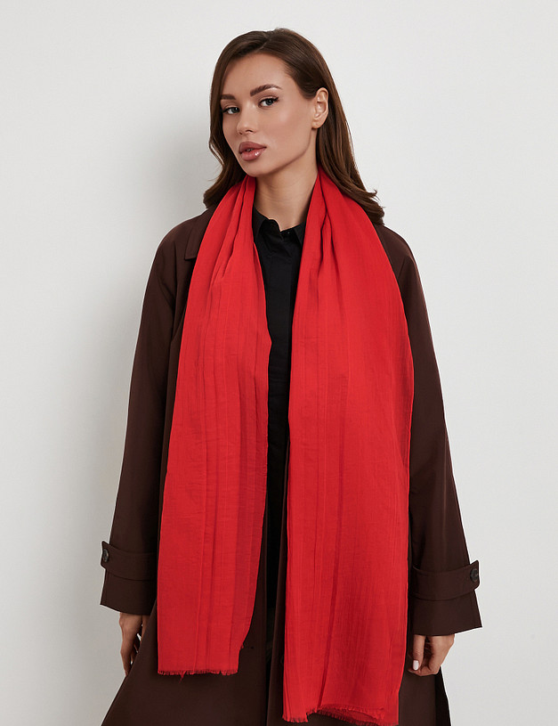 Красный женский шарф MASCOTTE 766-6129-2405 | ракурс 1