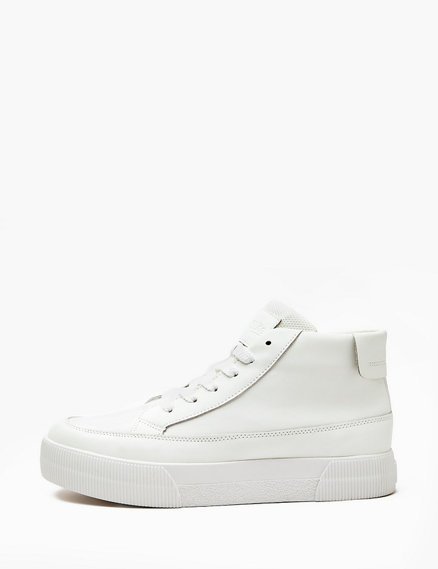 Белые мужские высокие кеды MASCOTTE 128-415921-0601 | ракурс 2