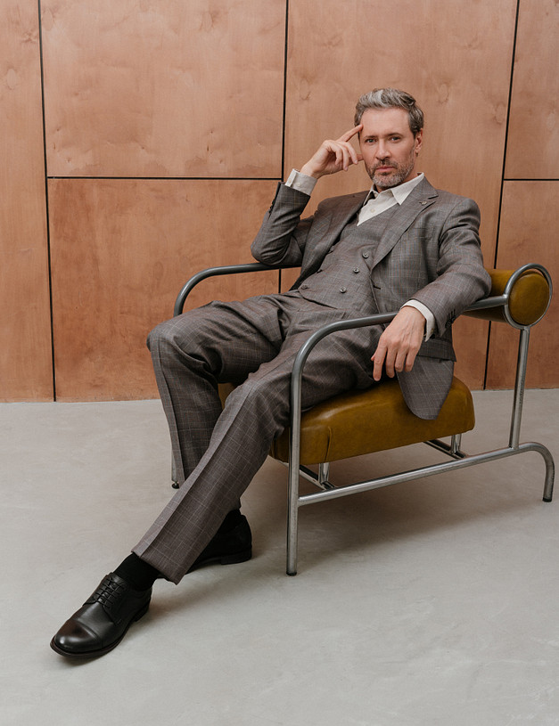 Черные мужские дерби MASCOTTE 128-418312-0102 | ракурс 1