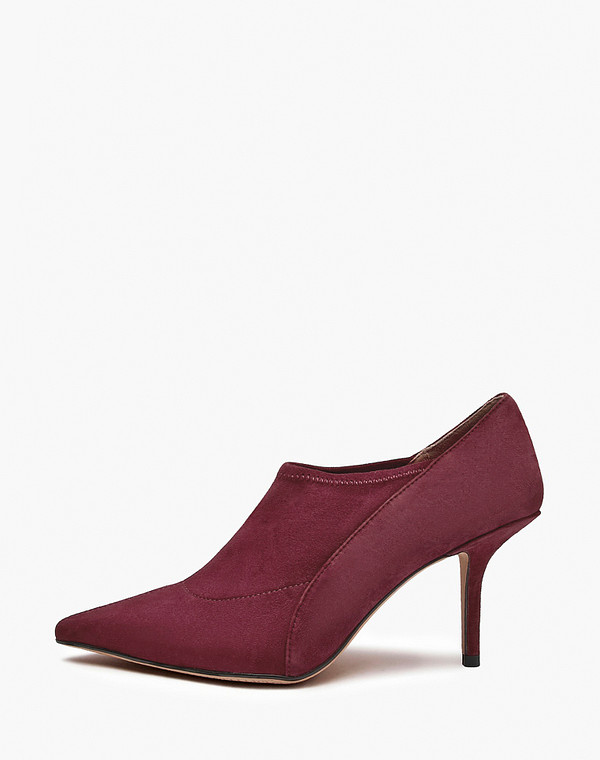 15-610111-0605 Ботинки женские велюр-текстиль/нат.кожа бордо, Mascotte