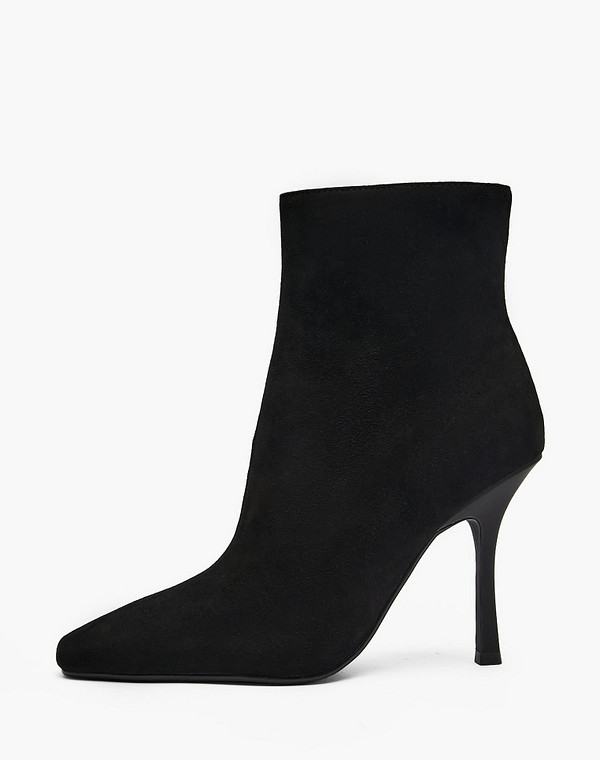 233-610221-3605M Полусапоги женские велюр/ворсин черн, Mascotte