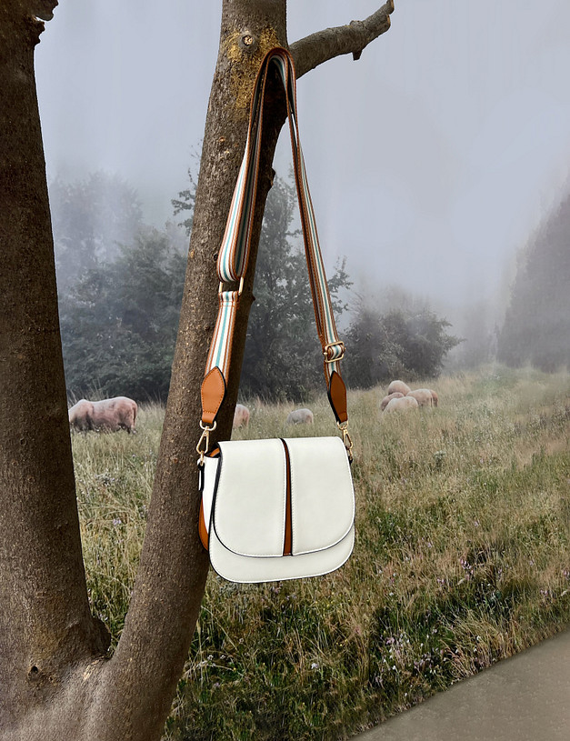 Белая женская сумка-седло MASCOTTE 626-2107-601 | ракурс 5