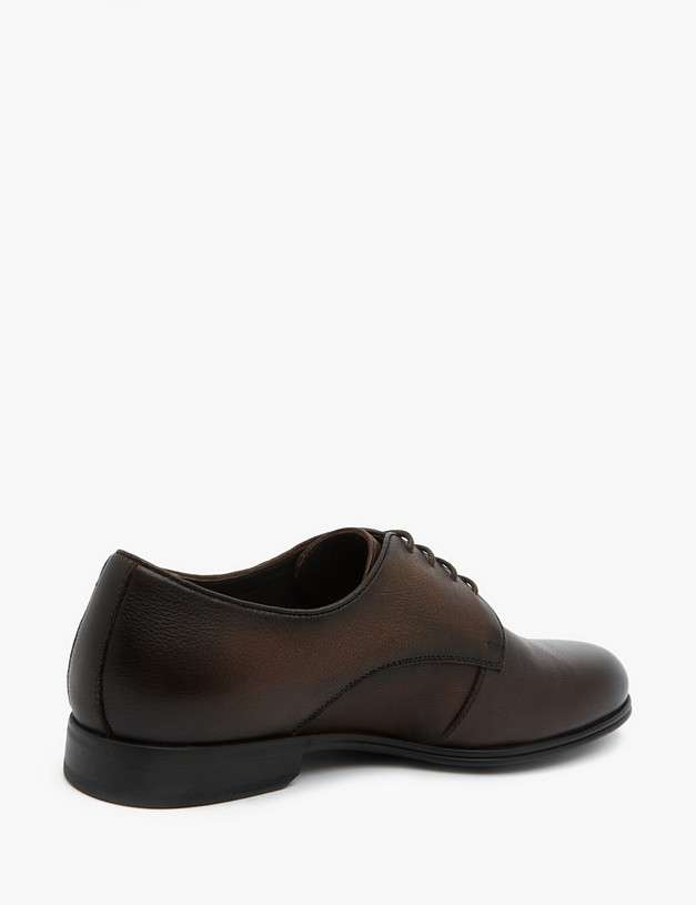 Коричневые кожаные мужские дерби MASCOTTE 128-315812-0109 | ракурс 3