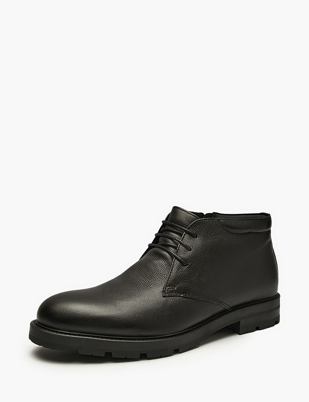 Черные мужские зимние ботинки MASCOTTE 142-520731-0102 | ракурс 2 Черные мужские зимние ботинки MASCOTTE 142-520731-0102 | ракурс 2