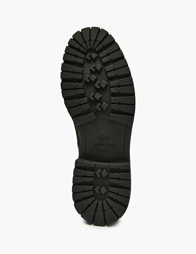 Коричневые мужские зимние ботинки MASCOTTE 142-521231-2228M | ракурс 5 Коричневые мужские зимние ботинки MASCOTTE 142-521231-2228M | ракурс 5