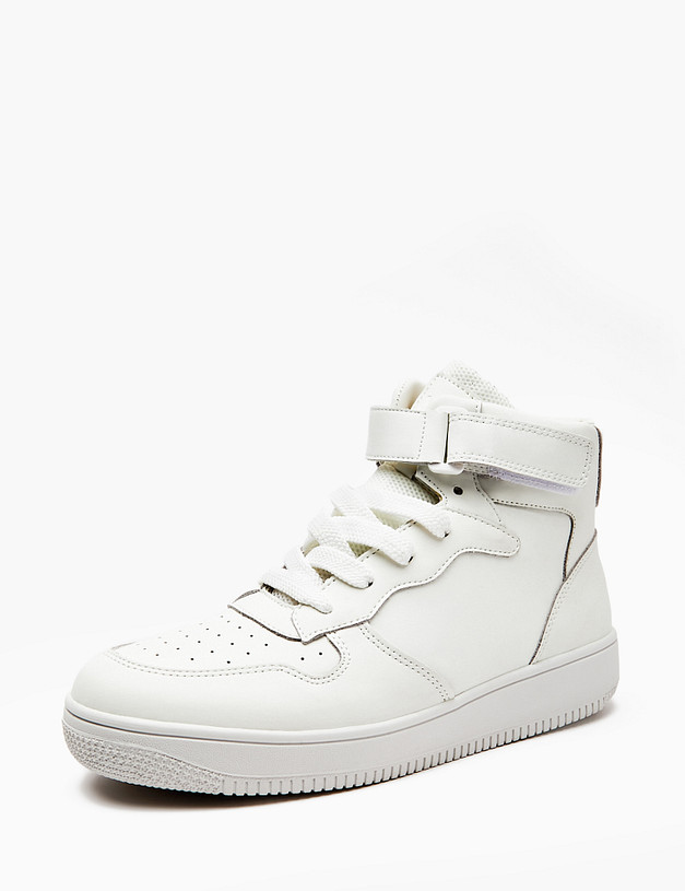 Белые мужские высокие кеды MASCOTTE 128-413821-0601 | ракурс 2