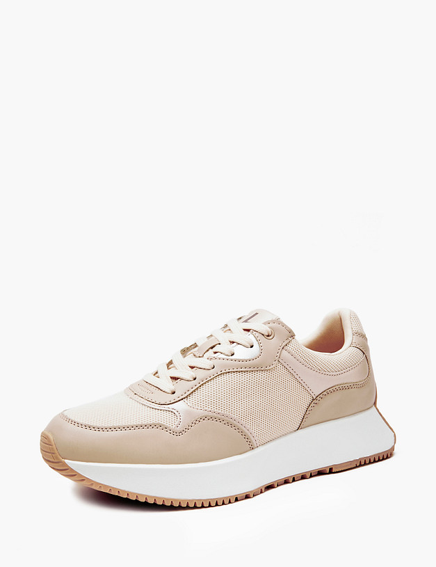 Бежевые женские кроссовки  MASCOTTE 18-310723-0608 | ракурс 2