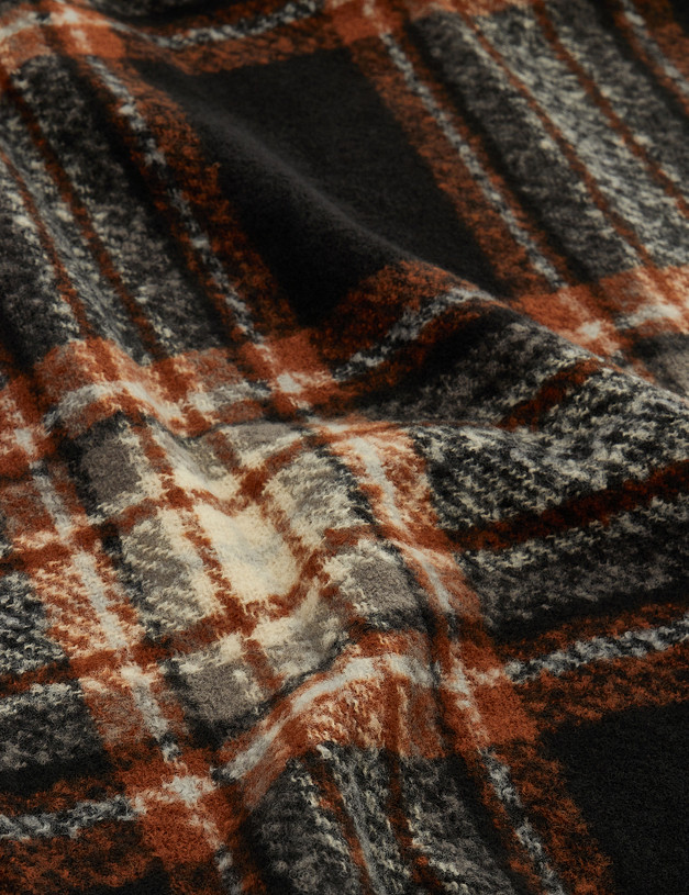 Черный объемный женский шарф MASCOTTE 730-1211-7502 | ракурс 2