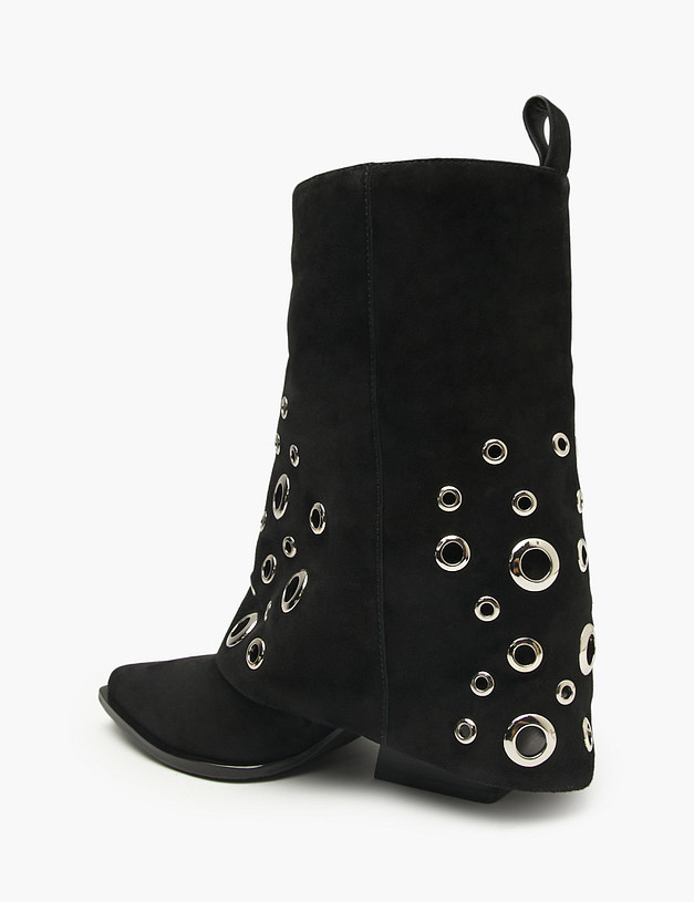 Черные женские казаки MASCOTTE 15-522921-0602 | ракурс 3