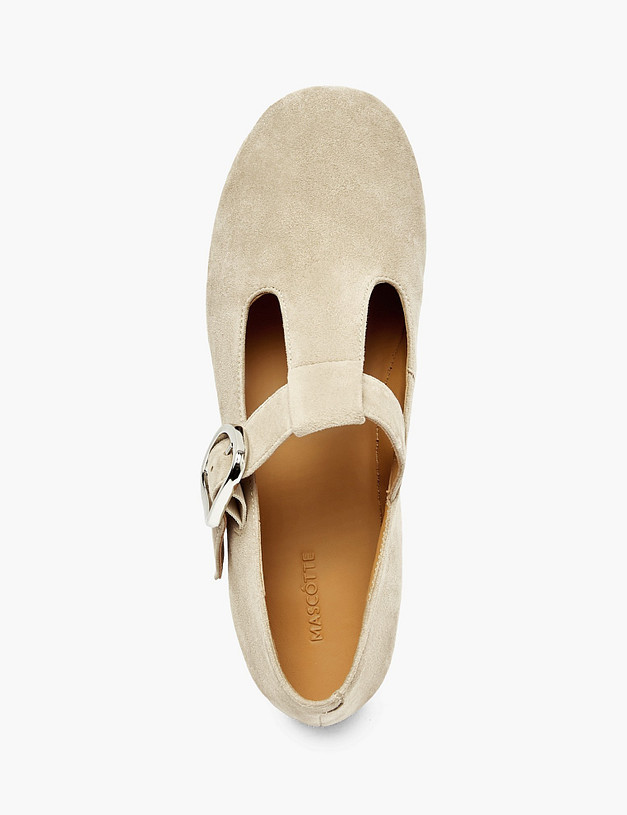 Бежевые женские туфли Мэри Джейн MASCOTTE 234-614311-0608 | ракурс 4