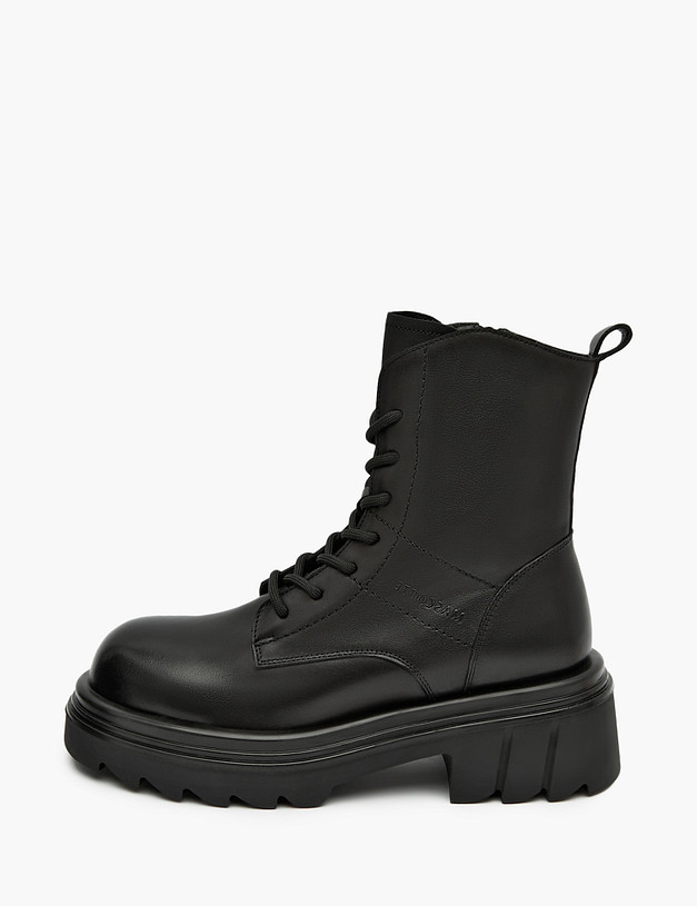 Черные женские зимние ботинки MASCOTTE 58-322131-0102 | ракурс 1