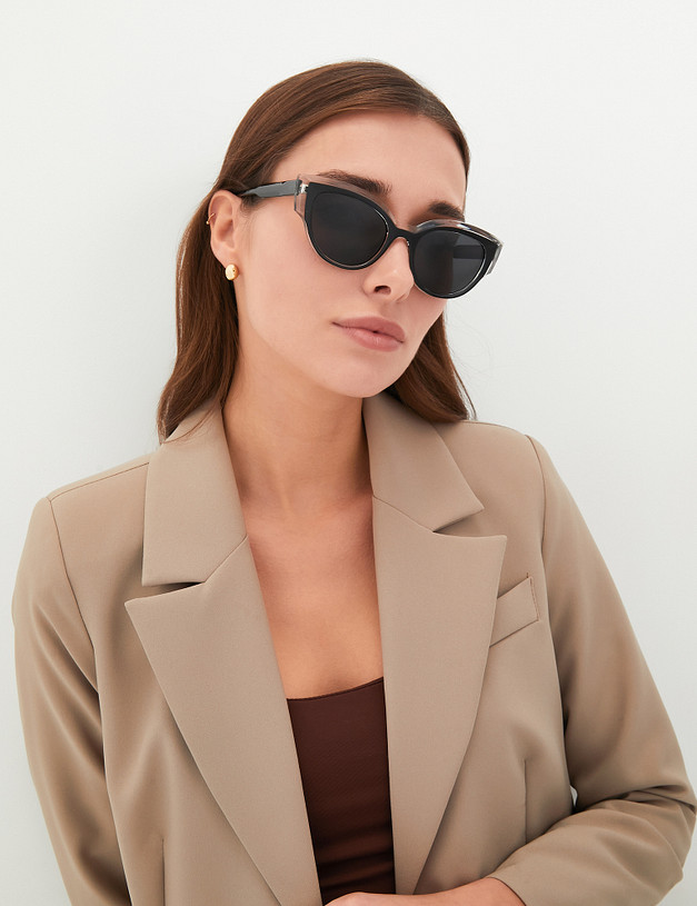 Черные женские очки MASCOTTE 753-4102-7702 | ракурс 1