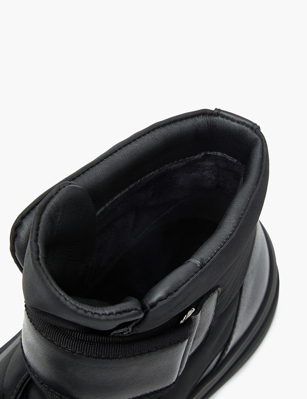 Черные мужские хайтопы MASCOTTE 22-321823-0102 | ракурс 6 Черные мужские хайтопы MASCOTTE 22-321823-0102 | ракурс 6