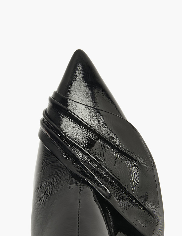 Черные женские лакированные ботильоны MASCOTTE 126-523721-0702 | ракурс 4