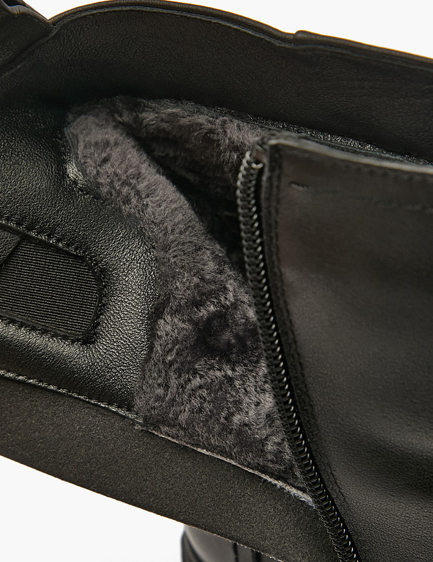 Черные женские зимние ботинки MASCOTTE 233-5283031-3100M | ракурс 6