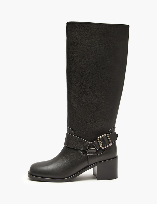 Черные женские сапоги MASCOTTE 175-5282122-3100M | ракурс 1