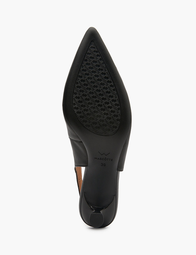 Черные женские туфли с бантиком MASCOTTE 94-5164813-3501M | ракурс 5